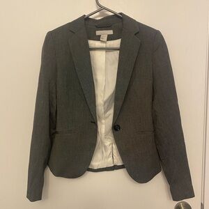H&M Classic Blazer - Dark Grey - Size 2